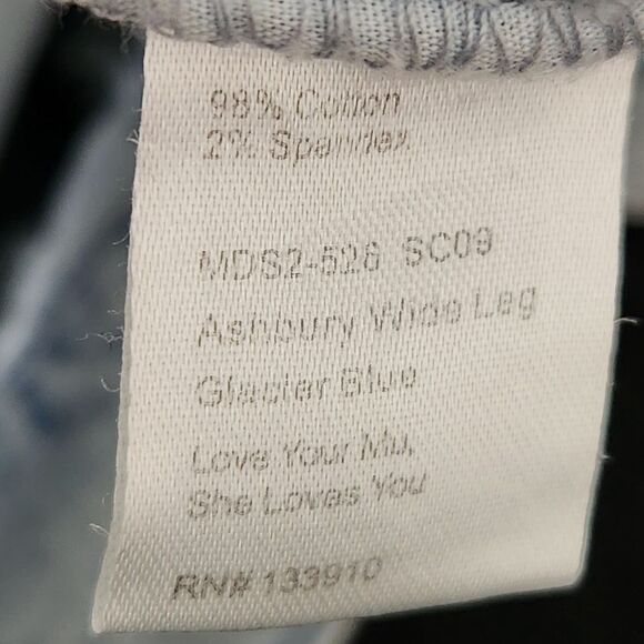 Show Me Your Mumu Jeans Size 27 Light Blue Color Wide Leg Stretch - Picture 15 of 16